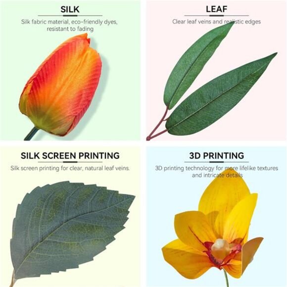 Spring Wreath 24 Inch Summer Wreaths for Front Door with Colorful Tulip Daisy - Picture 5 of 7